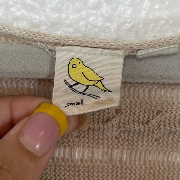 Anthropologie Yellow Bird Carolina Poncho Top Linen Blend Boho Small Flowy - Picture 2 of 12